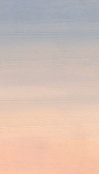 Pastel sunset sky iPhone wallpaper, vintage painting by Adolph G. Metzner. Remixed by rawpixel.