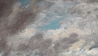 Dark cloud painting background, vintage artwork by John Constable. Remixed by rawpixel.