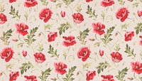 Pink flower patterned background, vintage illustration by William H. Gledhill. Remixed by rawpixel.