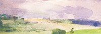 The Maryland Fields background, vintage painting by William Henry Holmes. Remixed by rawpixel.