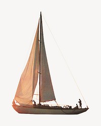Sailboat, vehicle image. Remixed by rawpixel.