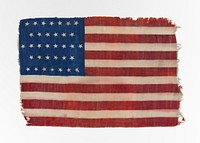 34-star American Flag (1862). Original public domain image from Boston Public Library. Digitally enhanced by rawpixel.