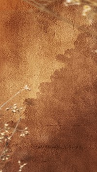 Brown paint stain iPhone wallpaper, vintage textured painting. Remixed by rawpixel.