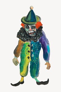 Scary clown, vintage illustration by John Christensen. Remixed by rawpixel.