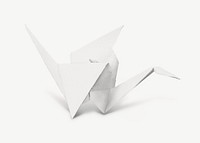 White origami crane psd. Remixed by rawpixel.