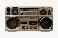 Retro boombox, electronic image psd. Remixed by rawpixel.