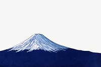 Mount Fuji border, vintage Japanese nature illustration psd by Lilian May Miller. Remixed by rawpixel.