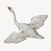 Olor swan constellation, astrology animal illustration by Ignace Gaston Pardies. Remixed by rawpixel.