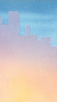 Gradient urban silhouette iPhone wallpaper. Remixed by rawpixel.