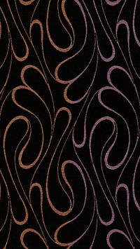 Abstract pattern, black mobile wallpaper. Remixed by rawpixel.