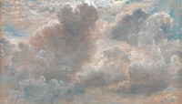 Vintage cloud sky background. Remixed by rawpixel.