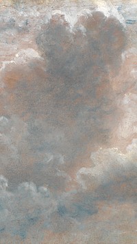 Vintage cloud sky mobile wallpaper. Remixed by rawpixel.