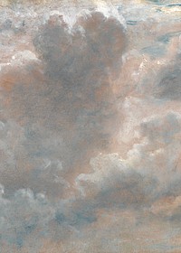 Vintage cloud sky background. Remixed by rawpixel.