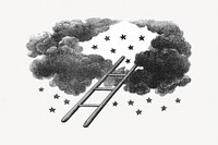 Ladder to heaven illustration. Remixed by rawpixel.