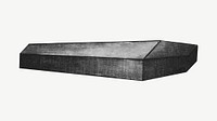 Funeral coffin, vintage illustration psd. Remixed by rawpixel.