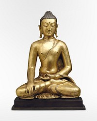 Buddha Shakyamuni or Akshobhya, the Buddha of the East (11th&ndash;12th century). Original public domain image from The MET Museum. Digitally enhanced by rawpixel.