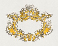 Rococo Cartouche with Cherubs (18th century). Original public domain image from The MET Museum. Digitally enhanced by rawpixel.