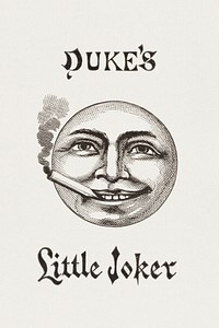 Duke's Little Joker, from the Playing Cards series (N84) to promote Turkish Cross-Cut Cigarettes (1888) by W. Duke, Sons & Co. Original public domain image from The MET Museum. Digitally enhanced by rawpixel.