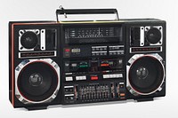 Boombox carried by Radio Raheem in the film Do the Right Thing (1952 - 2016) used by Bill Nunn. Original public domain image from The Smithsonian Institution. Digitally enhanced by rawpixel.
