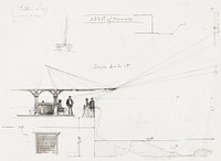 Perspective Sketch (1917) by Louis Schaettle. Original public domain image from The Smithsonian Institution. Digitally enhanced by rawpixel.