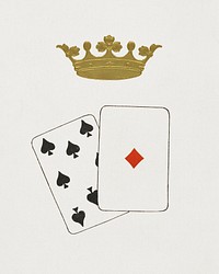 Play cards (1912), vintage illustration. Original public domain image from Carnavalet Museum. Digitally enhanced by rawpixel.