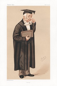 Vanity Fair - Clergy. 'Greek'. Rev. Benjamin Jowett. 26 February (1876) by Leslie Matthew 'Spy' Ward. Original public domain image from Yale Center for British Art. Digitally enhanced by rawpixel.