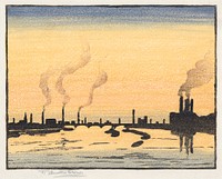 Industrial Landscape (1857–1924), illustration by Thomas Austen Brown. Original public domain image from Yale Center for British Art. Digitally enhanced by rawpixel.