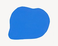 Blue blob shape. Remixed by rawpixel. 