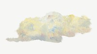 Vintage oil painting cloud psd. Remixed by rawpixel. 