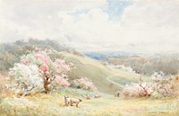 Spring by Joseph Rubens Powell (1835–1871) Original from The National Gallery of Art. Digitally enhanced by rawpixel.