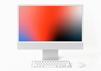 Computer monitor screen mockup template