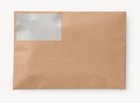 Kraft paper mailer mockup, shipping product psd