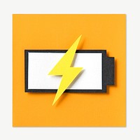 Charging battery image graphic psd