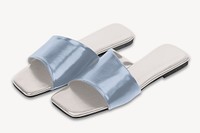 Mule sandals  isolated design