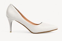 White high heels  isolated design