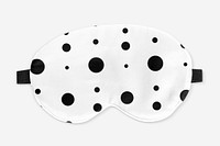 Polka dot sleep mask mockup psd