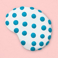 Irregular shape dotted clay textured collage element psd