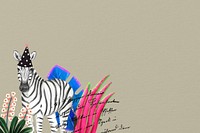 Cute zebra background, brown design