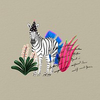 Cute zebra background, brown design