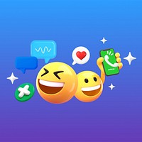 Social media savvy, 3D emoji