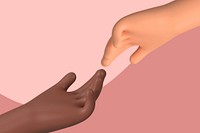 Diverse helping hands background, charity concept