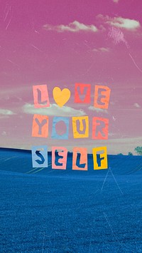 Love yourself word iPhone wallpaper