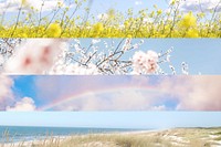 Panoramic nature landscapes  background