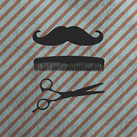 Barber background, cool retro design