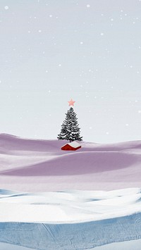 Christmas tree, winter  iPhone wallpaper