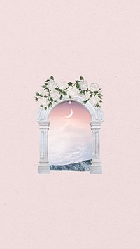 Aesthetic pink sky iPhone wallpaper