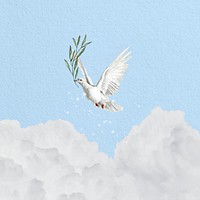 Flying dove background, aesthetic animal