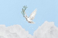 Flying dove background, aesthetic animal