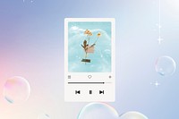 Aesthetic gradient song playlist background