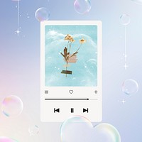 Aesthetic gradient song playlist background